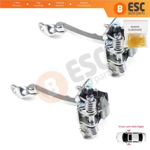 2 Pieces Front Door Hinge Stop Check Strap Limiter for Renault Clio MK1 2 3 Symbol Thalia MK1 7700842857 