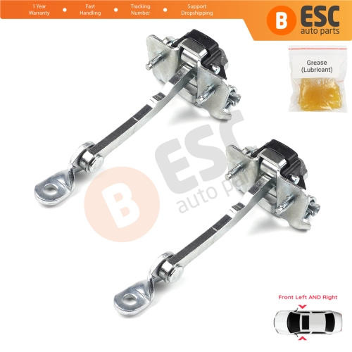 2 Pieces Front Door Hinge Stop Check Strap Limiter for Renault Clio MK1 2 3 Symbol Thalia MK1 7700842857 