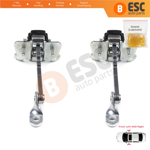2 Pieces Front Door Hinge Stop Check Strap Limiter for Renault Clio MK1 2 3 Symbol Thalia MK1 7700842857 