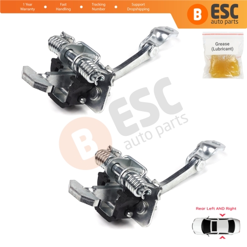 2 Pieces Rear Door Hinge Stop Check Strap Limiter for Renault Clio MK1 2 3 Symbol Thalia Platina 7700842859