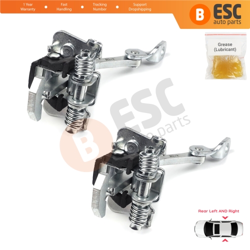 2 Pieces Rear Door Hinge Stop Check Strap Limiter for Renault Clio MK1 2 3 Symbol Thalia Platina 7700842859