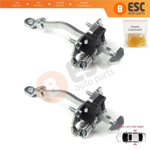 2 Pieces Rear Door Hinge Stop Check Strap Limiter for Renault Clio MK1 2 3 Symbol Thalia Platina 7700842859