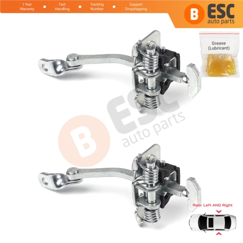 2 Pieces Rear Door Hinge Stop Check Strap Limiter for Renault Clio MK1 2 3 Symbol Thalia Platina 7700842859
