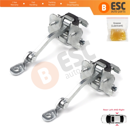 2 Pieces Rear Door Hinge Stop Check Strap Limiter for Renault Clio MK1 2 3 Symbol Thalia Platina 7700842859