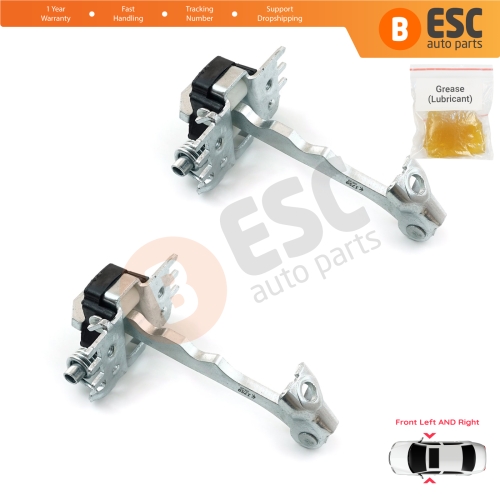 2 Pieces Front Door Hinge Stop Check Strap Limiter for Renault Fluence Megane MK3 4/5 Door 824310007R 