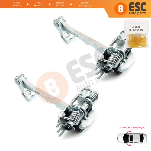 2 Pieces Front Door Hinge Stop Check Strap Limiter for Renault Fluence Megane MK3 4/5 Door 824310007R 