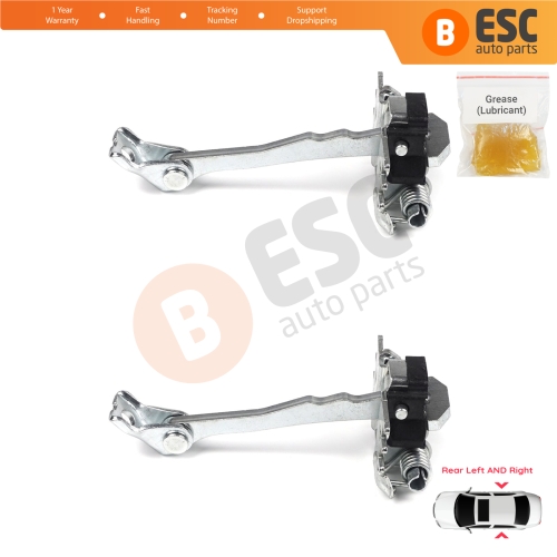 2 Pieces Rear Door Hinge Stop Check Strap Limiter for Renault Fluence Megane MK3 4/5 Door 824300003R 