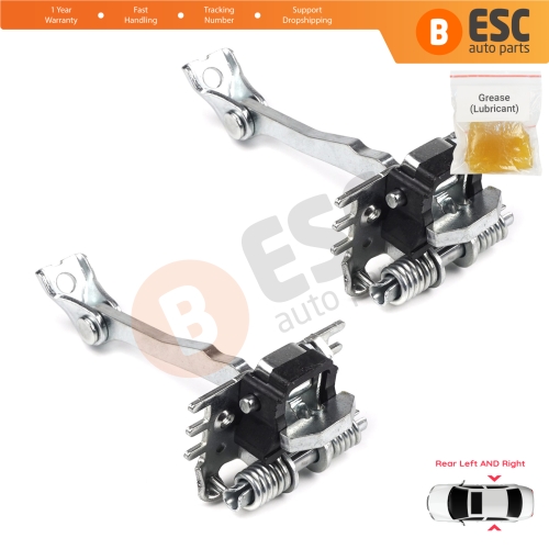 2 Pieces Rear Door Hinge Stop Check Strap Limiter for Renault Fluence Megane MK3 4/5 Door 824300003R 