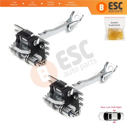2 Pieces Rear Door Hinge Stop Check Strap Limiter for Renault Fluence Megane MK3 4/5 Door 824300003R 