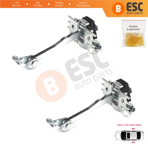2 Pieces Rear Door Hinge Stop Check Strap Limiter for Renault Fluence Megane MK3 4/5 Door 824300003R 