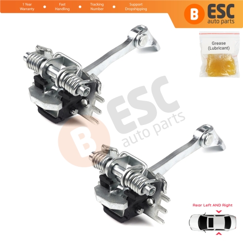 2 Pieces Rear Door Hinge Stop Check Strap Limiter for Renault Fluence Megane MK3 4/5 Door 824300003R 