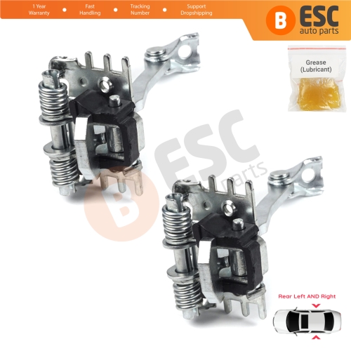 2 Pieces Rear Door Hinge Stop Check Strap Limiter for Renault Fluence Megane MK3 4/5 Door 824300003R 