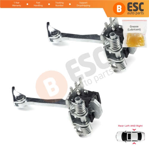 2 Pieces Rear Door Hinge Stop Check Strap Limiter for Renault Fluence Megane MK3 4/5 Door 824300003R 
