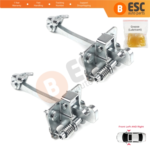 2 Pieces Front Door Hinge Stop Check Strap Limiter for Renault Master MK3 Opel Vauxhall Movano B MK2 804304453R 