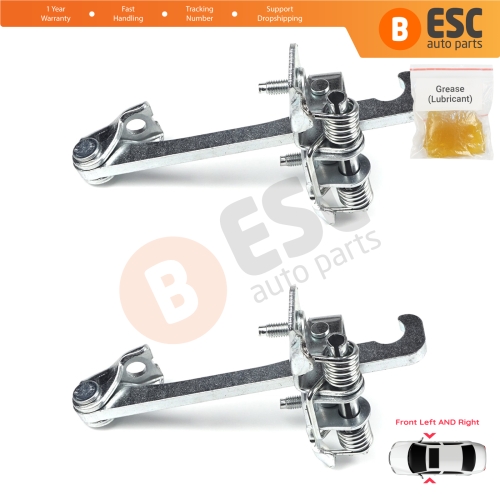 2 Pieces Front Door Hinge Stop Check Strap Limiter for Renault Master MK3 Opel Vauxhall Movano B MK2 804304453R 