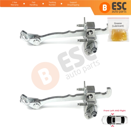 2 Pieces Front Door Hinge Stop Check Strap Limiter for Renault Trafic MK2 Vivaro A PriMastar X83 7700311823
