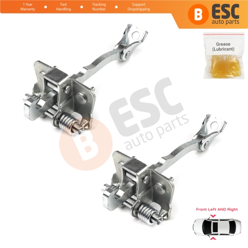2 Pieces Front Door Hinge Stop Check Strap Limiter for Renault Trafic MK2 Vivaro A PriMastar X83 7700311823
