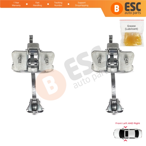 2 Pieces Front Door Hinge Stop Check Strap Limiter for Renault Trafic MK2 Vivaro A PriMastar X83 7700311823