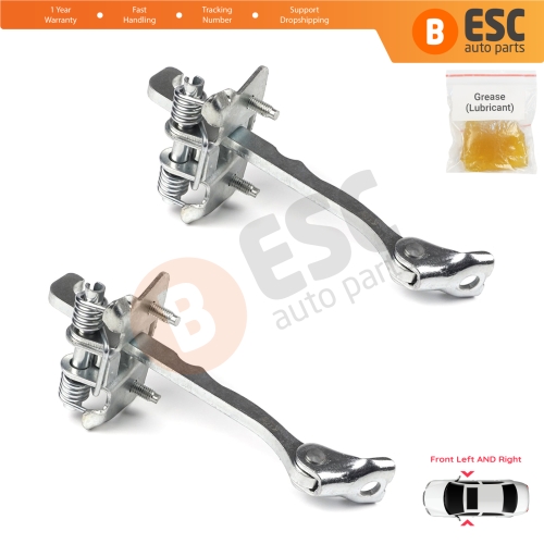 2 Pieces Front Door Hinge Stop Check Strap Limiter for Renault Trafic MK2 Vivaro A PriMastar X83 7700311823