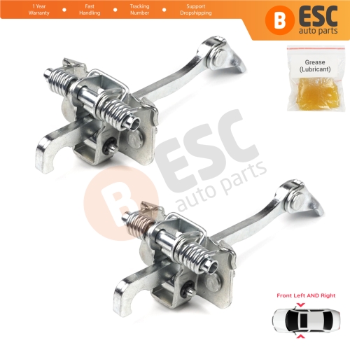 2 Pieces Front Door Hinge Stop Check Strap Limiter for Renault Trafic MK2 Vivaro A PriMastar X83 7700311823