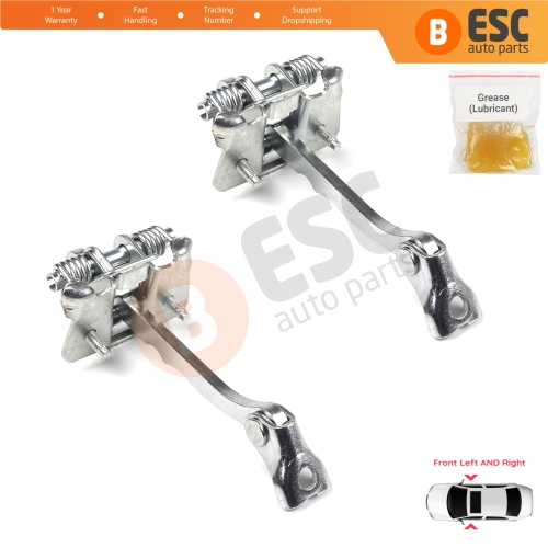 2 Pieces Front Door Hinge Stop Check Strap Limiter for Renault Trafic MK2 Vivaro A PriMastar X83 7700311823