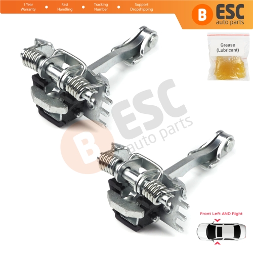 2 Pieces Front Door Hinge Stop Check Strap Limiter for Renault Laguna MK2 Twingo MK2 Wind 8200000721 