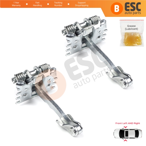 2 Pieces Front Door Hinge Stop Check Strap Limiter for Renault Laguna MK2 Twingo MK2 Wind 8200000721 