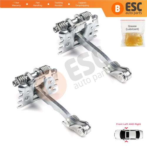 2 Pieces Front Door Hinge Stop Check Strap Limiter for Renault Laguna MK2 Twingo MK2 Wind 8200000721 
