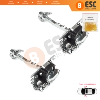 2 Pieces Front Door Hinge Stop Check Strap Limiter for Renault Laguna MK3 X91 2007-2015 Hatch Estate 804310001R 