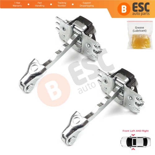 2 Pieces Front Door Hinge Stop Check Strap Limiter for Renault Laguna MK3 X91 2007-2015 Hatch Estate 804310001R 