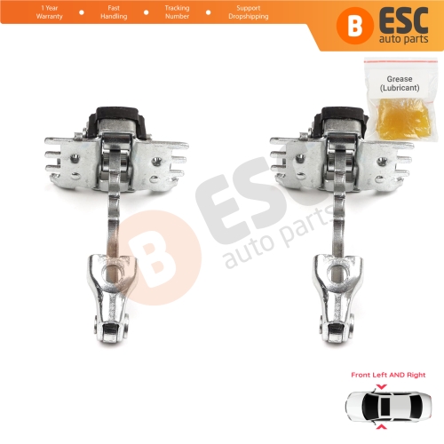 2 Pieces Front Door Hinge Stop Check Strap Limiter for Renault Laguna MK3 X91 2007-2015 Hatch Estate 804310001R 