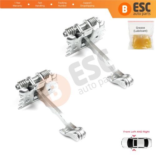 2 Pieces Front Door Hinge Stop Check Strap Limiter for Renault Laguna MK3 X91 2007-2015 Hatch Estate 804310001R 
