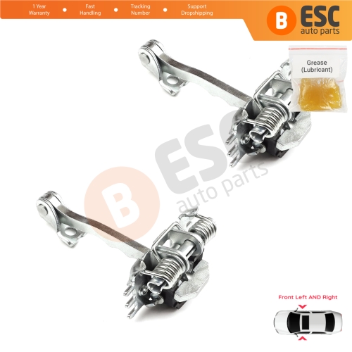 2 Pieces Front Door Hinge Stop Check Strap Limiter for Renault Laguna MK3 X91 2007-2015 Hatch Estate 804310001R 