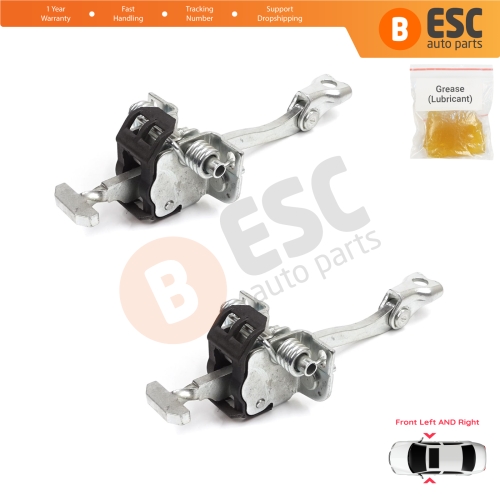 2 Pieces Front Door Hinge Stop Check Strap Limiter for Vauxhall Opel Vectra C Signum 2003-2008 5160245 