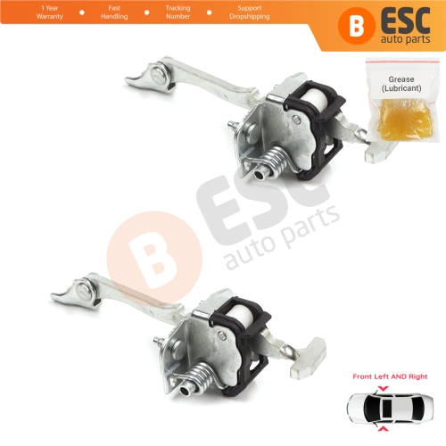 2 Pieces Front Door Hinge Stop Check Strap Limiter for Vauxhall Opel Vectra C Signum 2003-2008 5160245 