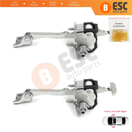 2 Pieces Front Door Hinge Stop Check Strap Limiter for Vauxhall Opel Vectra C Signum 2003-2008 5160245 