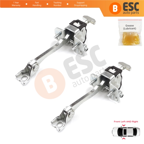 2 Pieces Front Door Hinge Stop Check Strap Limiter for Vauxhall Opel Vectra C Signum 2003-2008 5160245 
