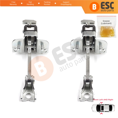 2 Pieces Front Door Hinge Stop Check Strap Limiter for Vauxhall Opel Vectra C Signum 2003-2008 5160245 