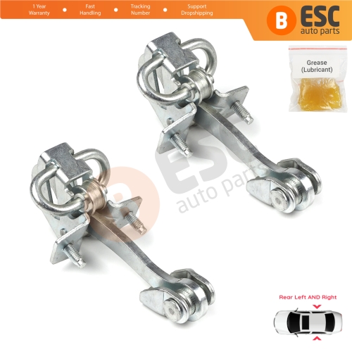 2 Pieces Rear Door Hinge Stop Check Strap Limiter for Vauxhall Opel Vectra C Signum 2003-2008 5160246 