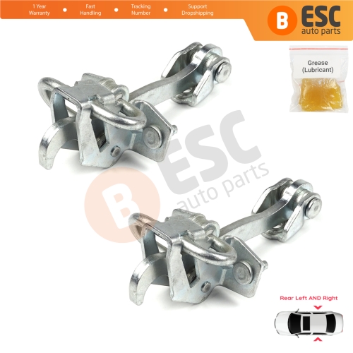 2 Pieces Rear Door Hinge Stop Check Strap Limiter for Vauxhall Opel Vectra C Signum 2003-2008 5160246 