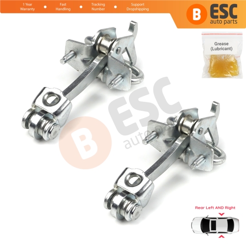 2 Pieces Rear Door Hinge Stop Check Strap Limiter for Vauxhall Opel Vectra C Signum 2003-2008 5160246 
