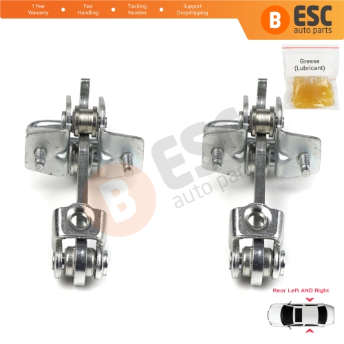 2 Pieces Rear Door Hinge Stop Check Strap Limiter for Vauxhall Opel Vectra C Signum 2003-2008 5160246 