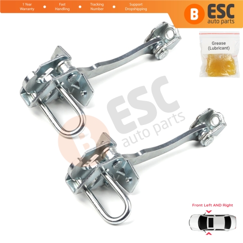 2 Pieces Front Door Hinge Stop Check Strap Limiter for Vauxhall Opel Astra G 1998-2009 4/5 Door 160249