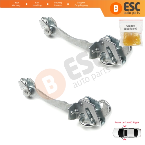 2 Pieces Front Door Hinge Stop Check Strap Limiter for Vauxhall Opel Astra G 1998-2009 4/5 Door 160249