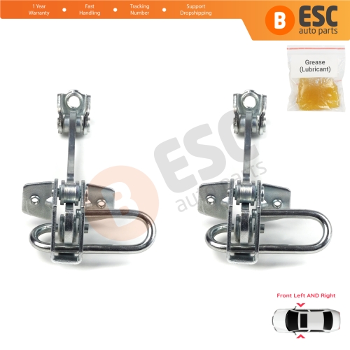 2 Pieces Front Door Hinge Stop Check Strap Limiter for Vauxhall Opel Astra G 1998-2009 4/5 Door 160249