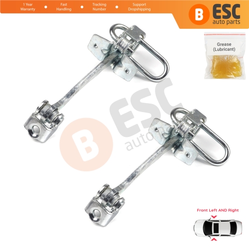 2 Pieces Front Door Hinge Stop Check Strap Limiter for Vauxhall Opel Astra G 1998-2009 4/5 Door 160249