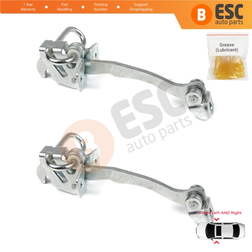 2 Pieces Front Door Hinge Stop Check Strap Limiter for Vauxhall Opel Astra G 1998-2009 4/5 Door 160249