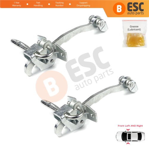 2 Pieces Front Door Hinge Stop Check Strap Limiter for Vauxhall Opel Astra G 1998-2009 4/5 Door 160249