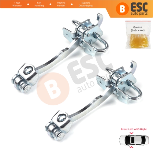 2 Pieces Front Door Hinge Stop Check Strap Limiter for Vauxhall Opel Astra G 1998-2009 2/3 Door Zafira A 1999-2006 160245 