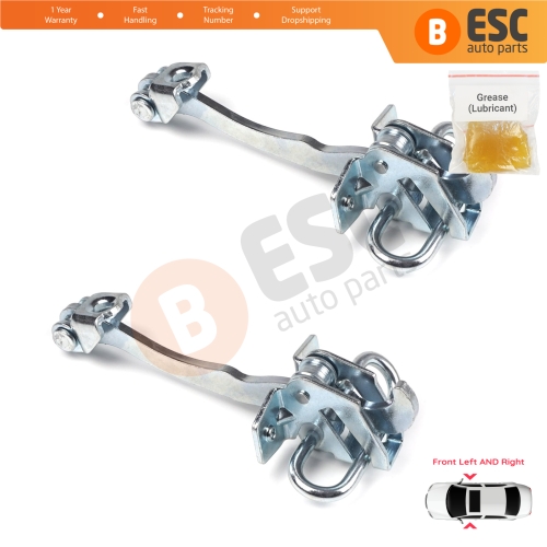 2 Pieces Front Door Hinge Stop Check Strap Limiter for Vauxhall Opel Astra G 1998-2009 2/3 Door Zafira A 1999-2006 160245 